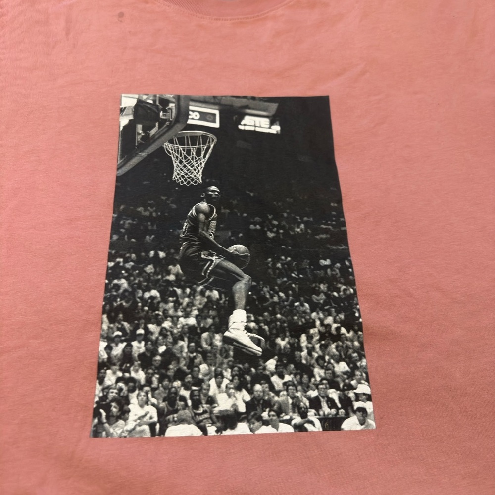 Jordanx Union Collab Graphic Tee in Dusty Rose Limited Edition - Picture 2 of 5